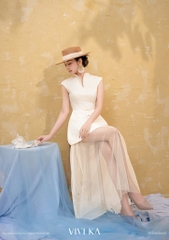 Đầm Ember phối lưới ren