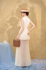 Đầm Shirley phối cổ đan dây