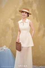 Đầm Shirley phối cổ đan dây