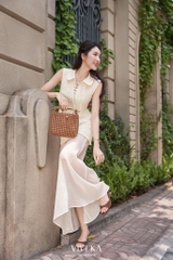 Đầm Shirley phối cổ đan dây