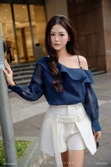Quần váy Joel phối thắt eo