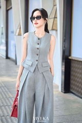 Set áo ghile + quần ống suông