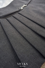 Chân váy Elise xếp ly phối khoen