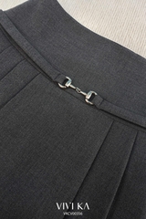 Chân váy Elise xếp ly phối khoen