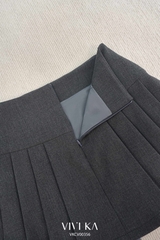 Chân váy Elise xếp ly phối khoen