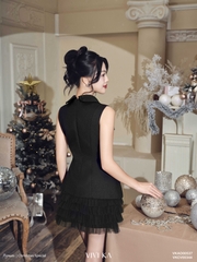 Chân váy Kasima ren lưới nhiều tầng