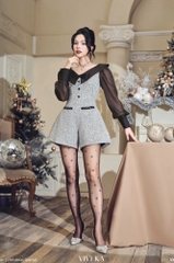 Jumpsuits Sophia tay dài phối nơ