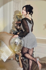 Jumpsuits Sophia tay dài phối nơ