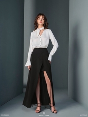 Chân váy Aster xẻ tà phối lưới rời