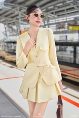 Áo vest Athena tay dài ốp nắp túi