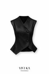 Áo Glenda peplum cổ vest
