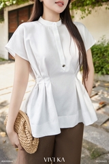 Áo Venus peplum tay ngắn