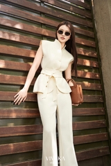 Set Nelly áo phối belt + quần dài