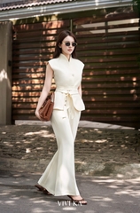 Set Nelly áo phối belt + quần dài