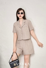 Set Zelda áo cổ vest + quần short