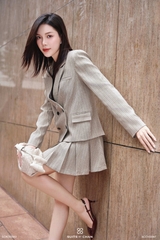 Áo vest Natasha nút chồng đôi vạt chéo