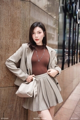 Chân váy Natasha form A xếp ly