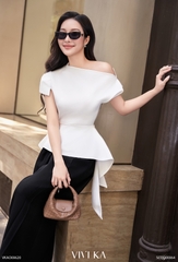 Áo Lumi kiểu trễ vai phối tà