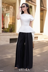 Áo Lumi kiểu trễ vai phối tà