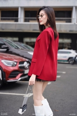 Áo vest Roxy cổ V phối túi nắp