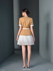 Áo Vesta peplum phối nút