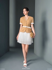 Áo Vesta peplum phối nút