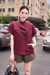 Áo Ethan trench coat tay ngắn phối belt