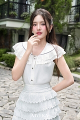 Áo cổ bèo sát nách