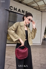 Áo Nory trench coat tay dài dáng ngắn