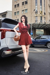 Set jumpsuit Historia + áo dây croptop tay chờm