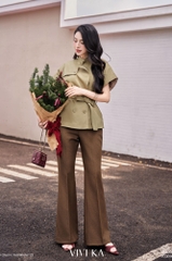 Áo Ethan trench coat tay ngắn phối belt