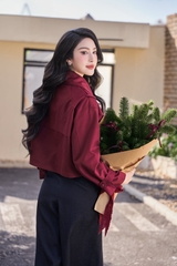 Áo Nory trench coat tay dài dáng ngắn