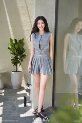 Set jumpsuit Imelda + áo dây croptop váy tùng xếp ly