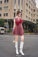 Set áo váy Candy phối nơ