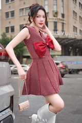 Set áo váy Candy phối nơ