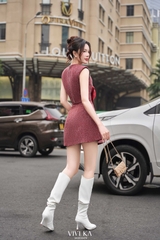 Set áo váy Candy phối nơ
