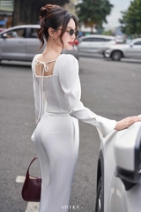 Áo Olivia dáng corset ống tay loe