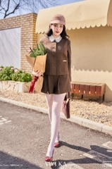 Cổ áo ren rời dáng ngắn baby