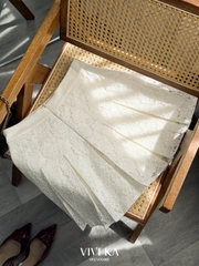 Chân váy Morna ren xếp ly