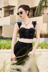 Áo bra hai dây phối ren bản to