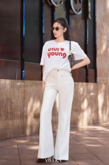 Quần dài ống loe túi trước