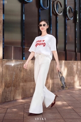 Quần dài ống loe túi trước