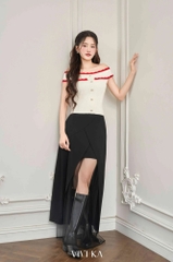 Áo dệt kim trễ vai