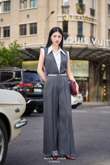 Quần dài Brandy belt ống rộng