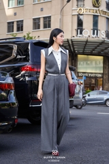 Quần dài Brandy belt ống rộng