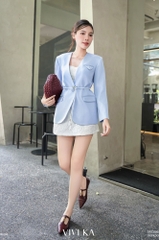 Áo vest Vira túi nắp cổ V phối nút