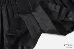 Quần váy xếp li smocking