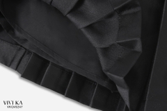 Quần váy xếp li smocking