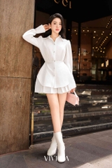 Quần váy xếp ly bản nhỏ