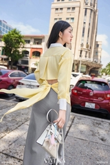 Quần dài Glory belt ống suông